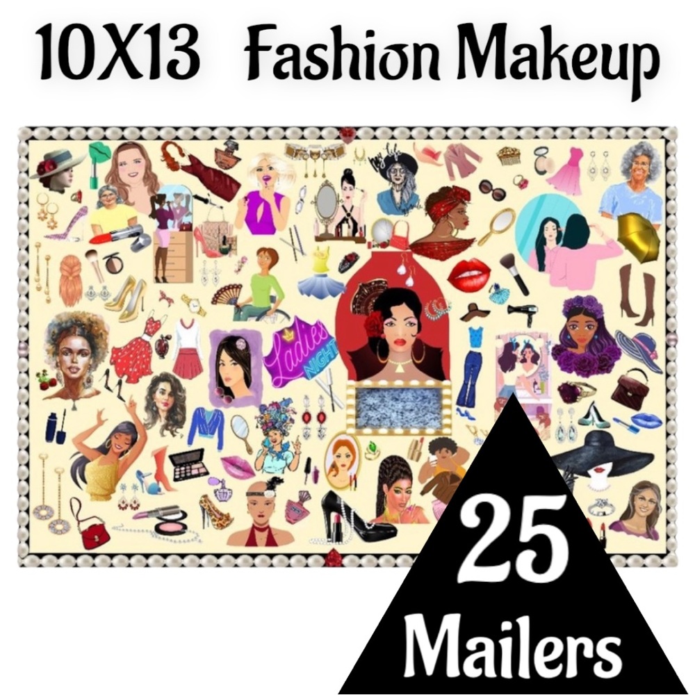 25 10X13 Poly Mailers Fashion Makeup Girls Ladies Night Flat PRICE IS FIRM - Picture 7 of 15